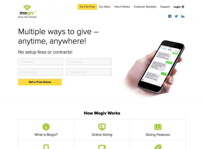 Home page screenshot