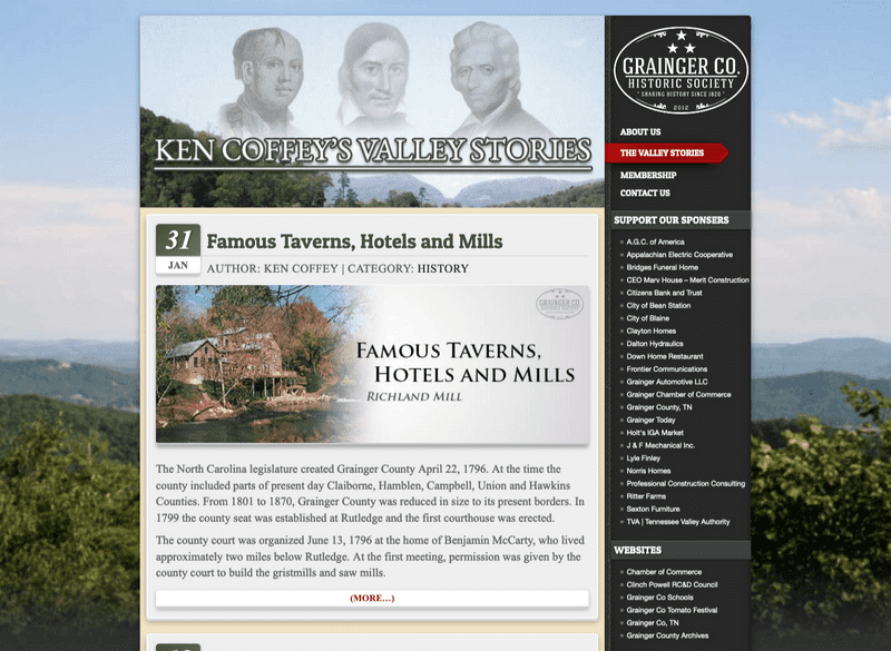 Stories page screenshot